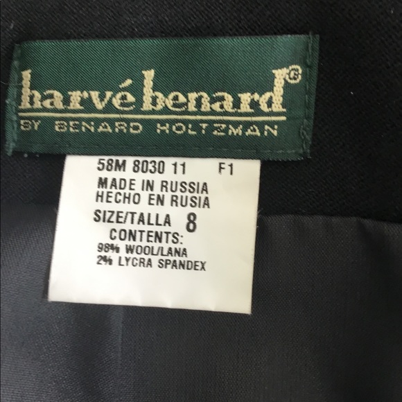 Harv’e Bernard  Black Pencil Skirt Size 8 $35 - Picture 9 of 10